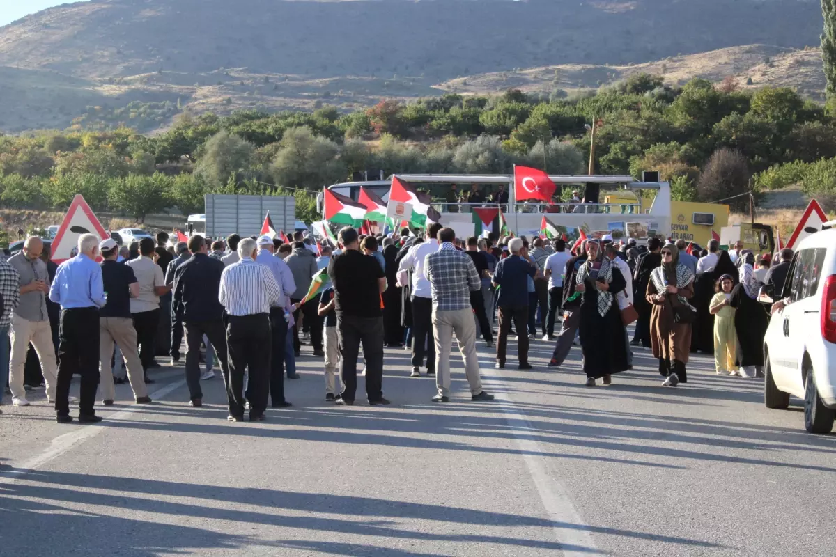 Malatya’da İsrail Protestosu