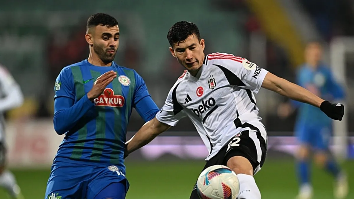 Son dakika haberi: Rizespor-Beşiktaş maçında kazanan yok! Mert Günok maça damga vurdu